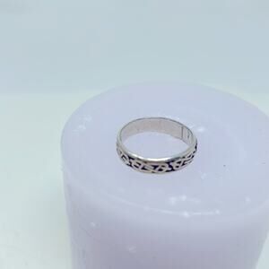 925 Sterling Silver Statement Wedding Elegant Band Engraving Option Size 9.5